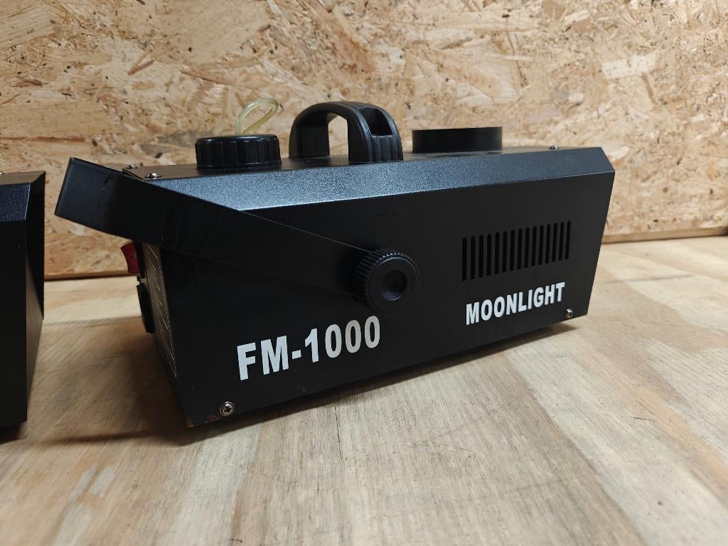 2x Moonlight Fog jet 1000W RGB LED - DMX aangestuurd, Ophalen, Gebruikt, Rookmachine, Kleur