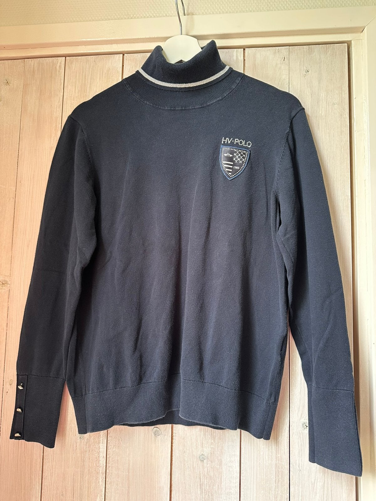 HV polo truitje XL Donkerblauw, Ophalen of Verzenden, Zo goed als nieuw, Maat 46/48 (XL) of groter, Blauw
