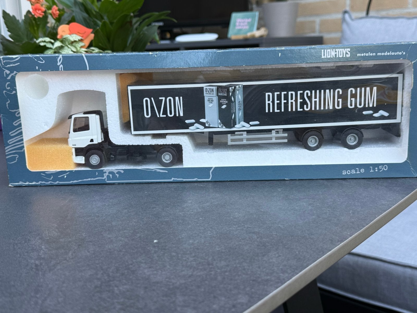 Lion Toys Modelauto Vrachtwagen O\ZON Refreshing Gum, Hobby en Vrije tijd, Modelauto's | 1:50, Ophalen of Verzenden, Nieuw, Bus of Vrachtwagen