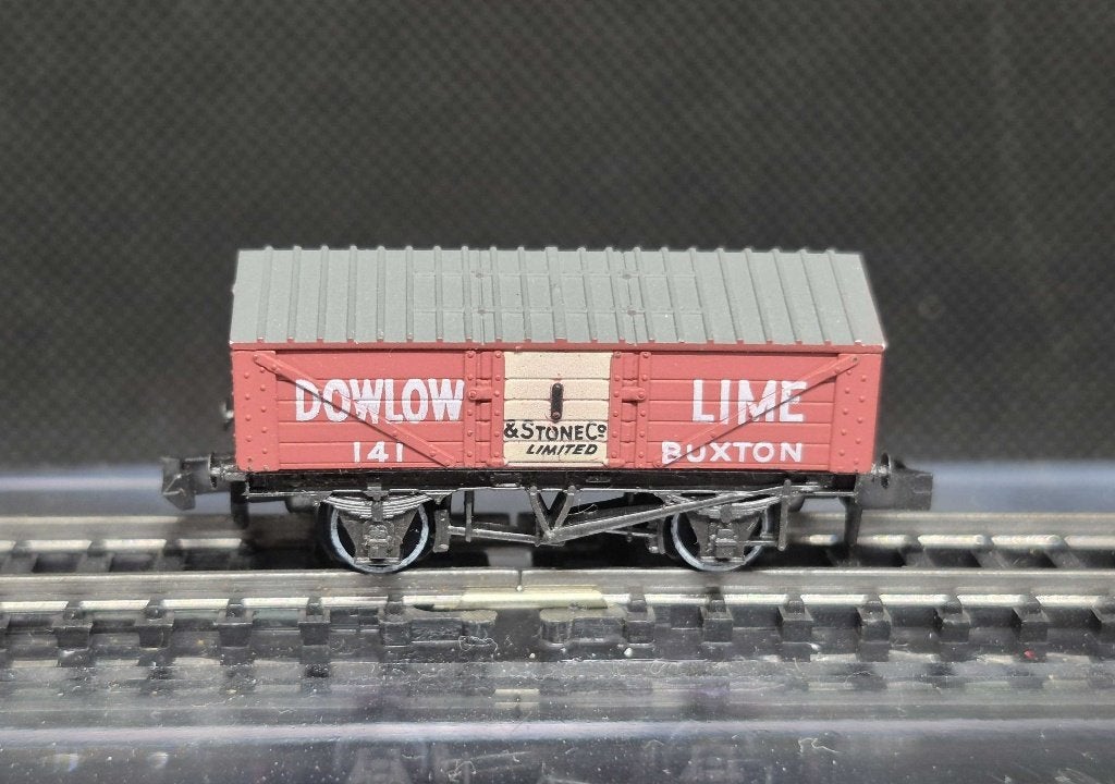 Peco NR-P111 - 10ft 5-Plk Lime Wagon "DOWLOW" (16651), Overige merken, Gebruikt, Gelijkstroom, Wagon