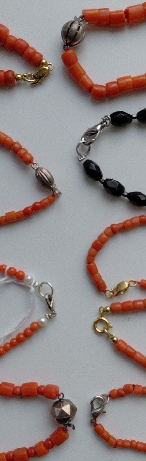 bloedkoraal armbanden,div.maten,  VRAAG INFO  najaarsaanbied, Sieraden, Tassen en Uiterlijk, Ophalen of Verzenden, Overige materialen
