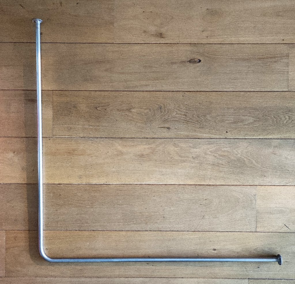 Douchestang, Ophalen, Zo goed als nieuw, Rvs, Douche
