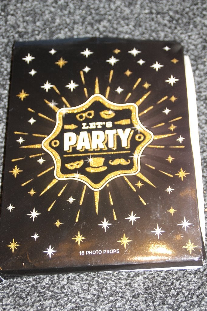 let's party 16 photo props (nieuw), Ophalen of Verzenden, Nieuw, Feestartikel, Overige