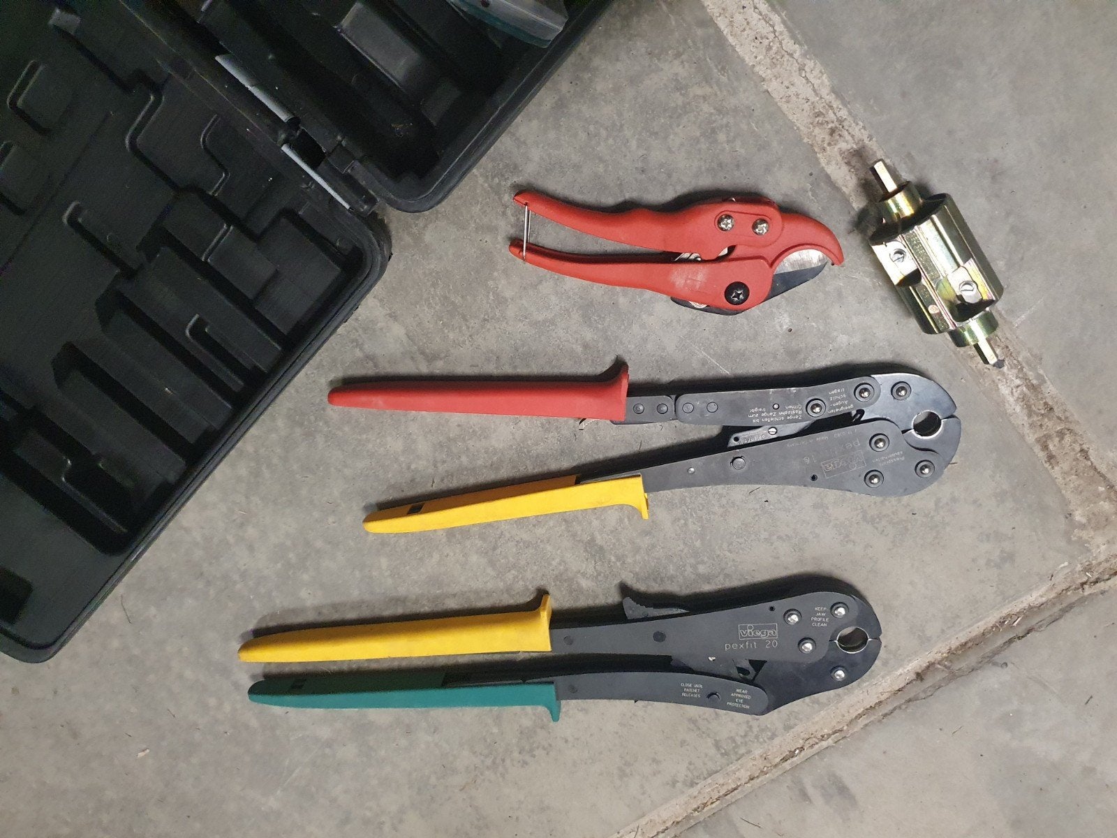 Viega Pexfit persgereedschap set 16 en 20 mm, Doe-het-zelf en Verbouw, Gereedschap | Handgereedschap, Ophalen of Verzenden, Gebruikt
