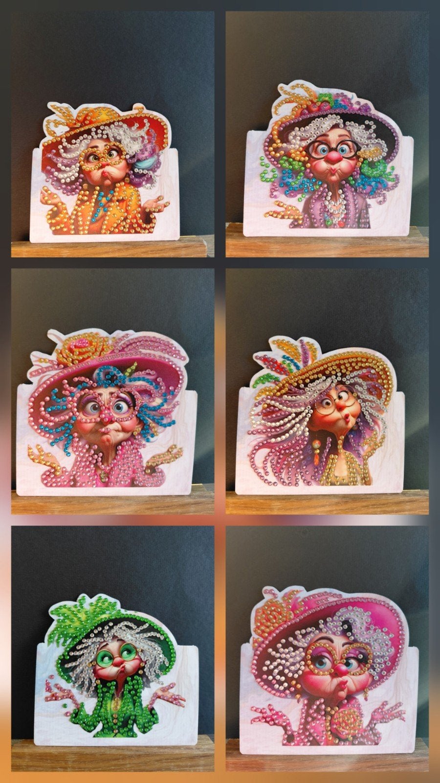 humoristische Diamond painting wenskaart, Ophalen, Nieuw
