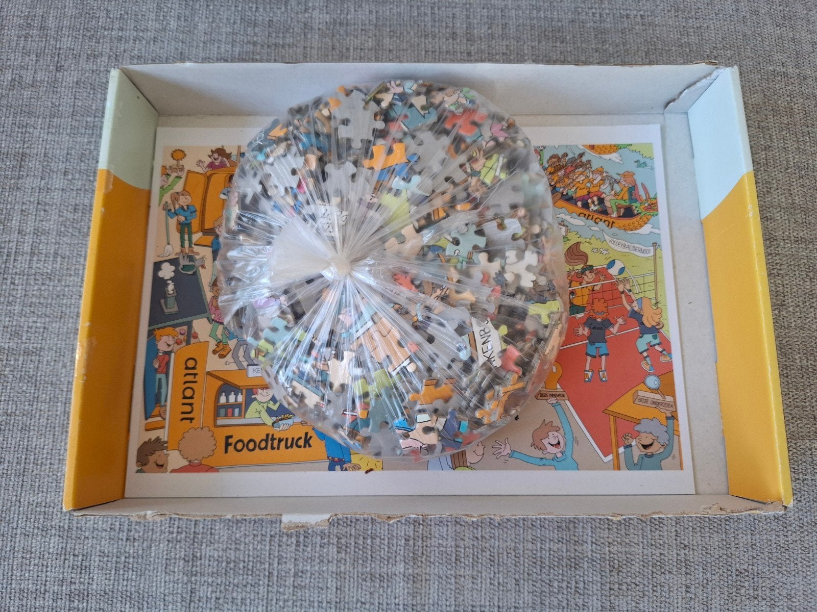 Atlant Foodtruck legpuzzel, Ophalen of Verzenden, 500 t/m 1500 stukjes, Gebruikt, Legpuzzel