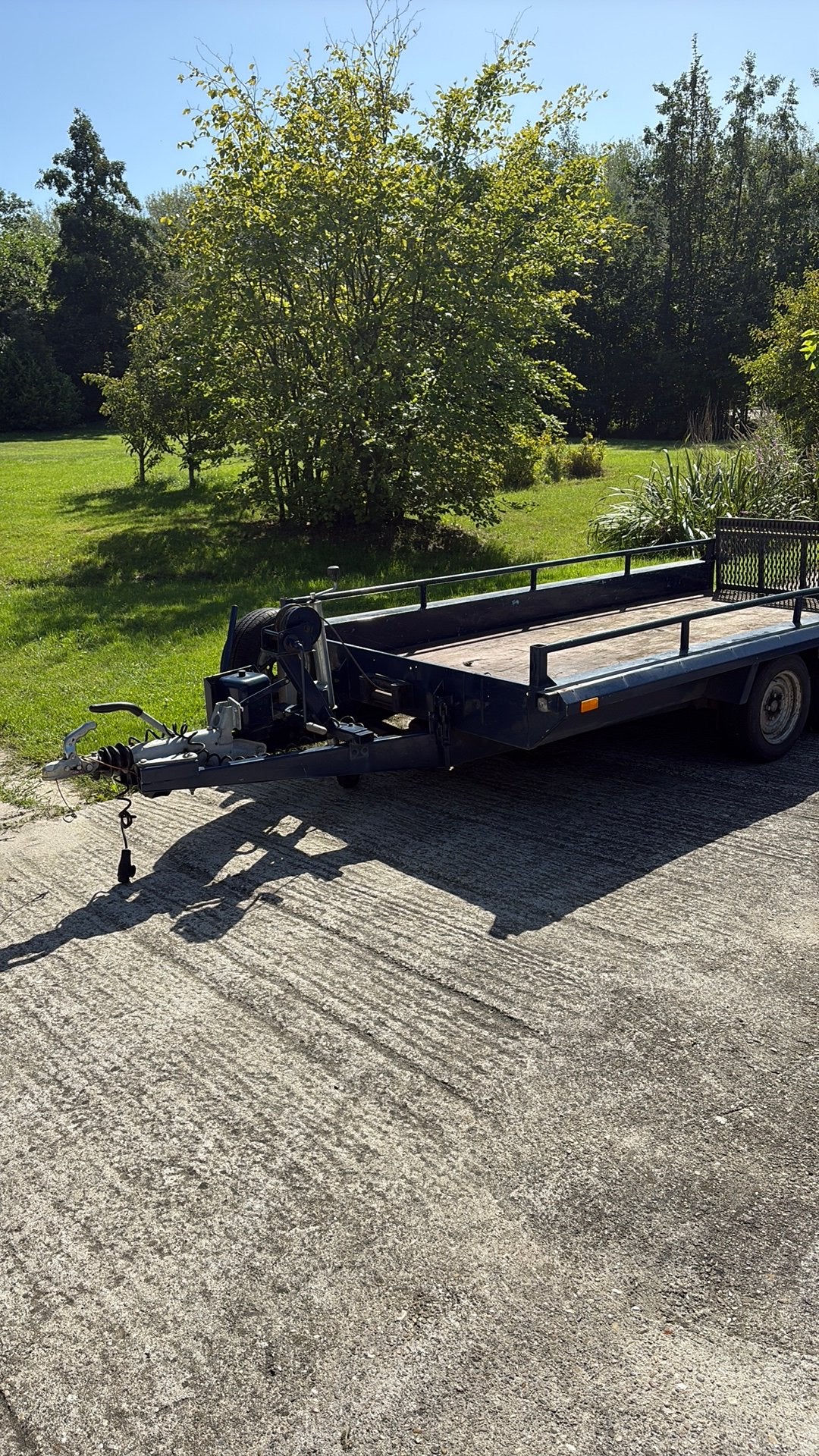 Kanteltrailer Hapert met huif, Ophalen, Gebruikt