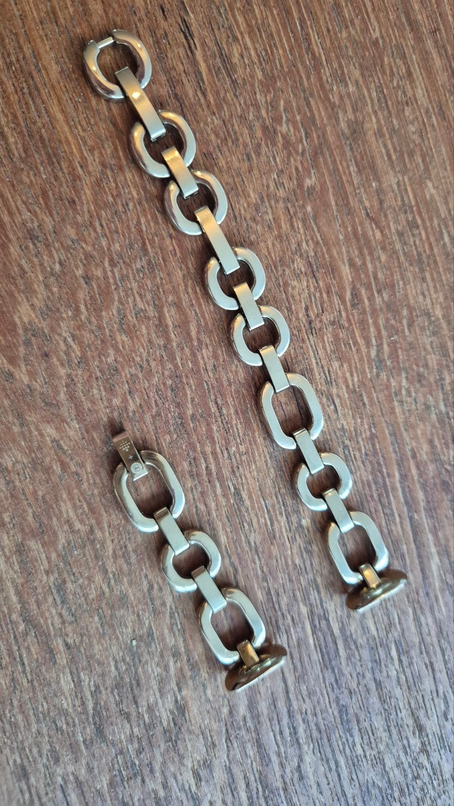 Fitbit Luxe Gorjana Parker schakelarmband goud, Ophalen of Verzenden, Zo goed als nieuw, Goud, Staal