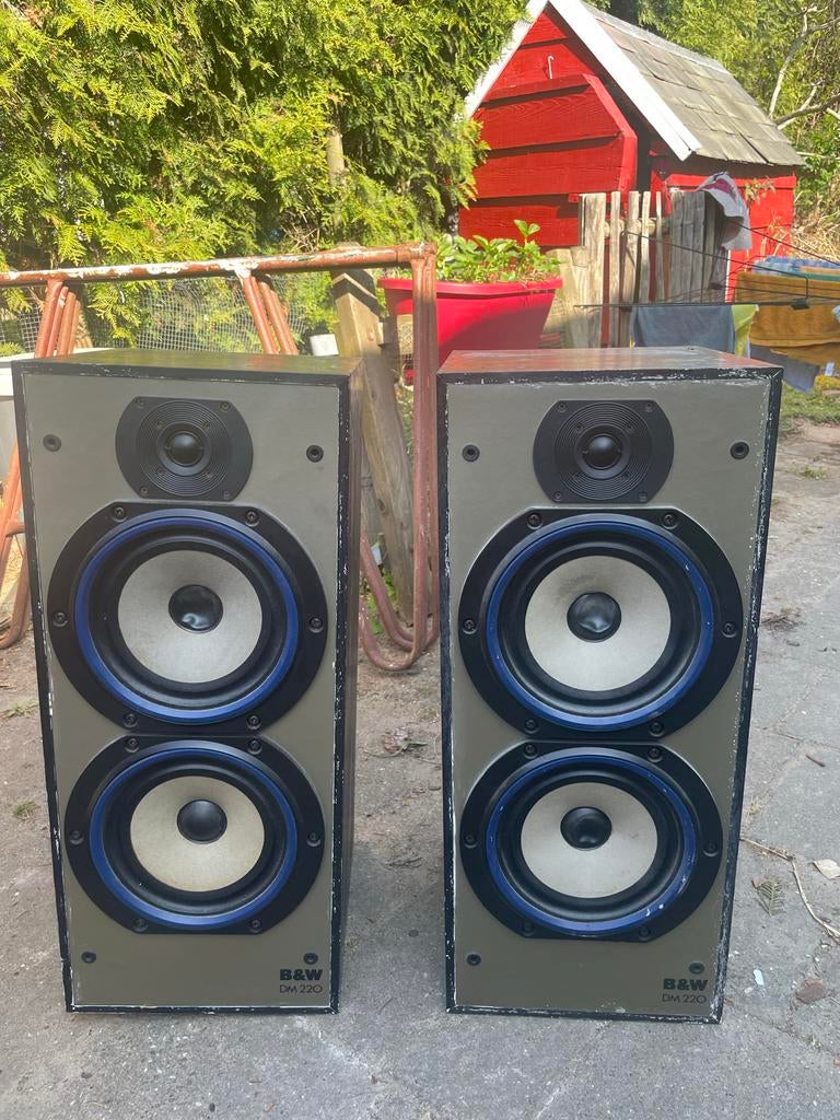 B&W DM220 Vintage Luidsprekers, Ophalen, Gebruikt, 60 tot 120 watt, Bowers & Wilkins (B&W)