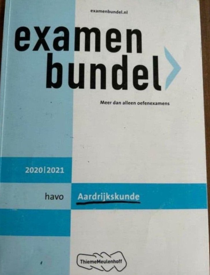 Examenbundel Aardrijkskunde HAVO 2020-2021 ThiemeMeulenhoff, Ophalen of Verzenden, Gelezen, HAVO, Aardrijkskunde