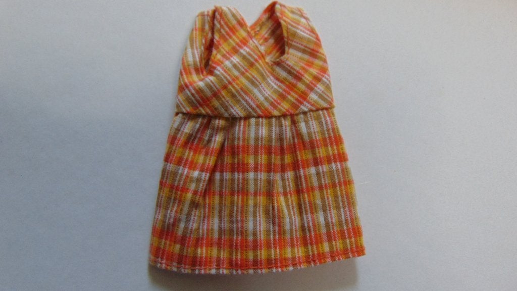 Vintage Mattel "Growing Up Skipper" jurk uit 1975,, Verzenden, Gebruikt