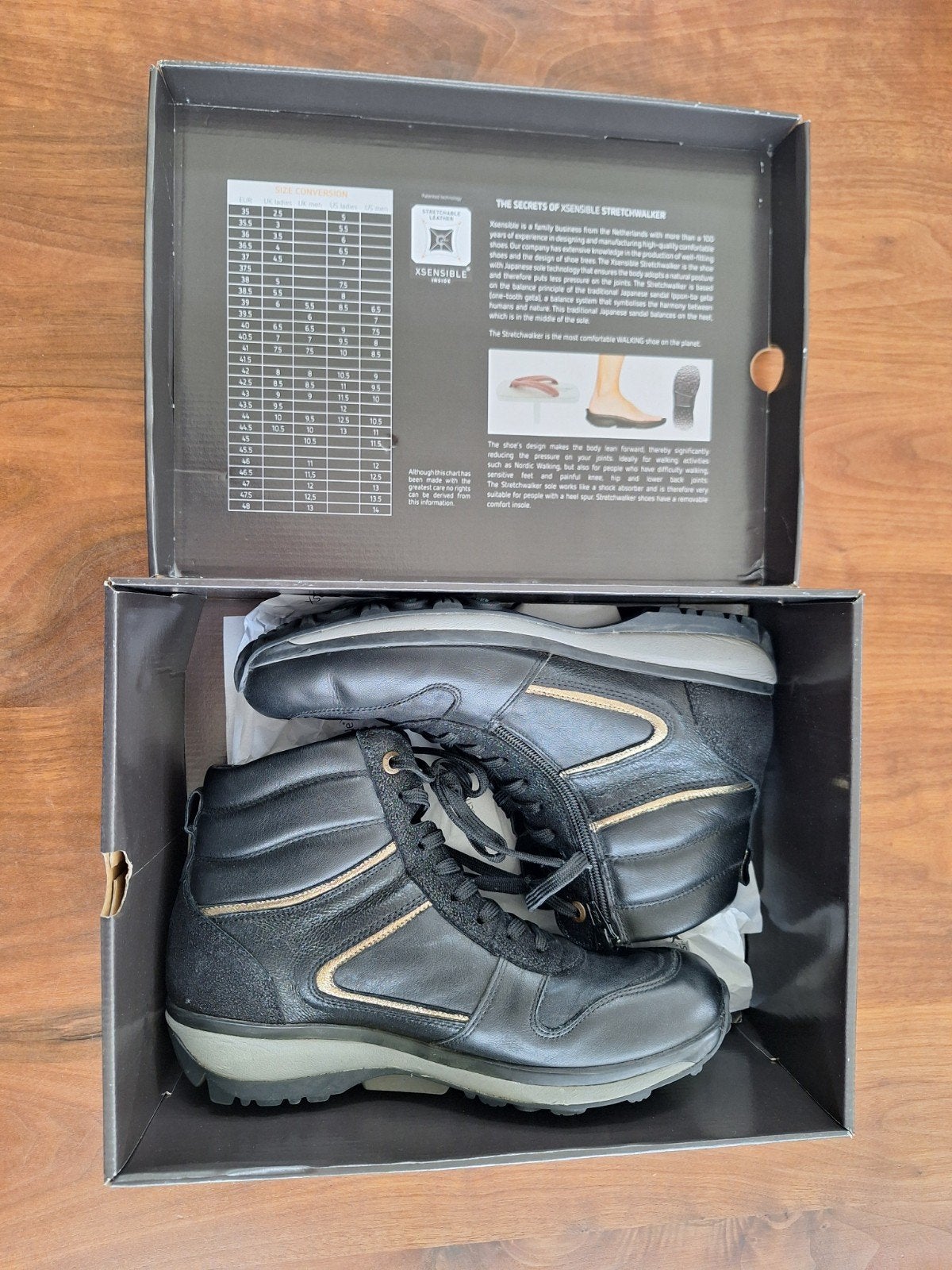 Xsensible Stretchwalker Bergamo schoenen, maat 42, Xsensible, Zwart, Ophalen of Verzenden, Sneakers of Gympen