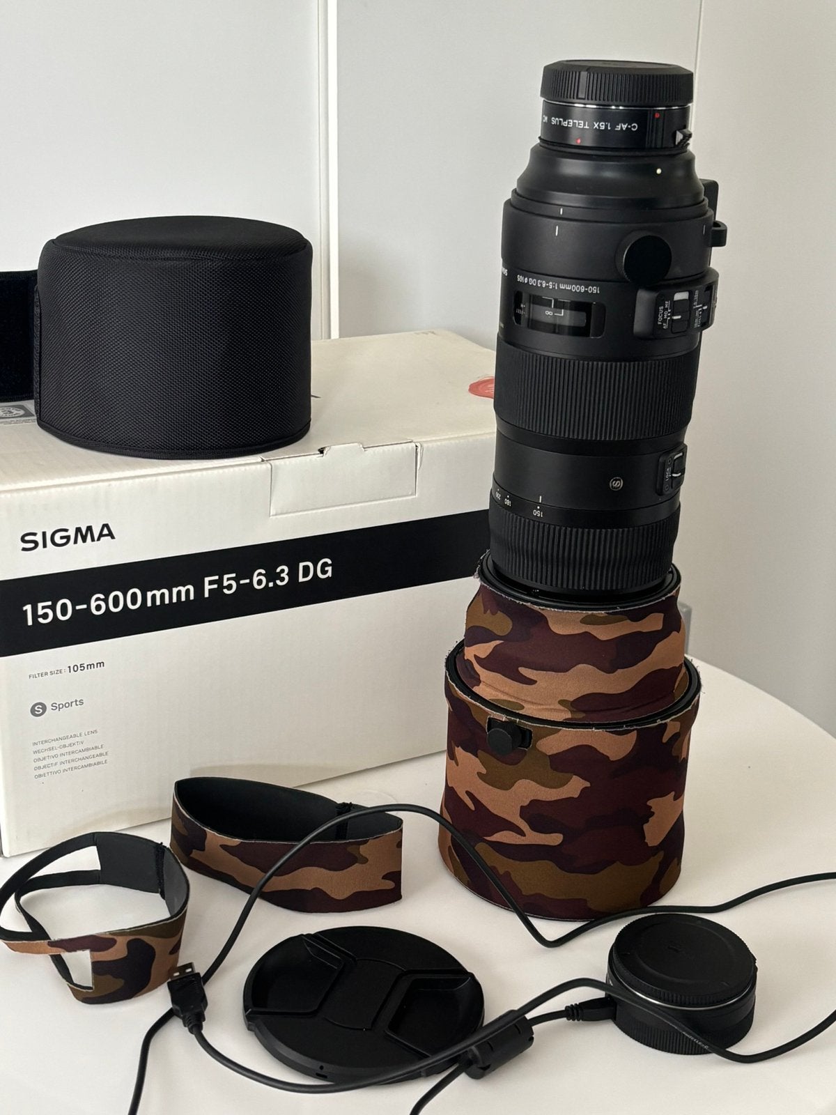 Sigma 150-600mm F5-6.3 S DG OS HSM Canon, Ophalen, Zo goed als nieuw, Telelens