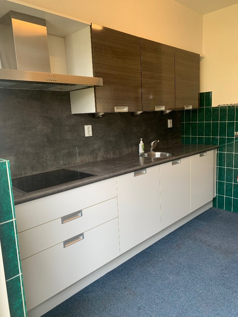 Keuken, Ophalen, Bruin, Enkelwandige keuken, Kunststof