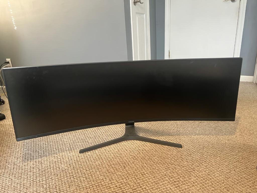 Samsung LC49RG90SSUXEN 49 inch Curved Ultrawide monitor, 101 t/m 150 Hz, Curved, VA, Zo goed als nieuw