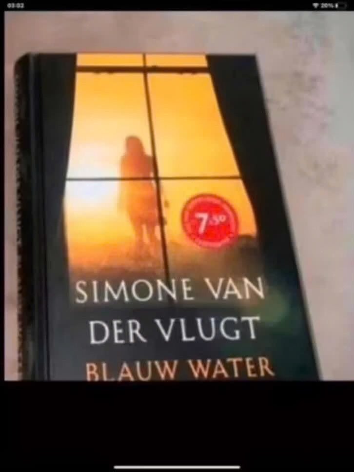 Blauw water Boek van Simone van der Vlug, Verzenden
