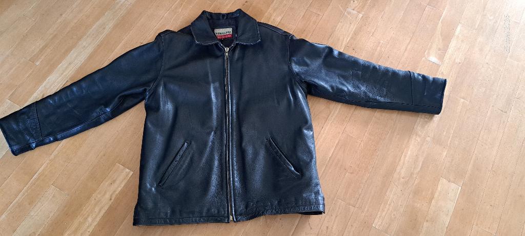 Leren jas, Kleding | Heren, Jassen | Winter, Ophalen, Gedragen, Maat 48/50 (M), Bruin