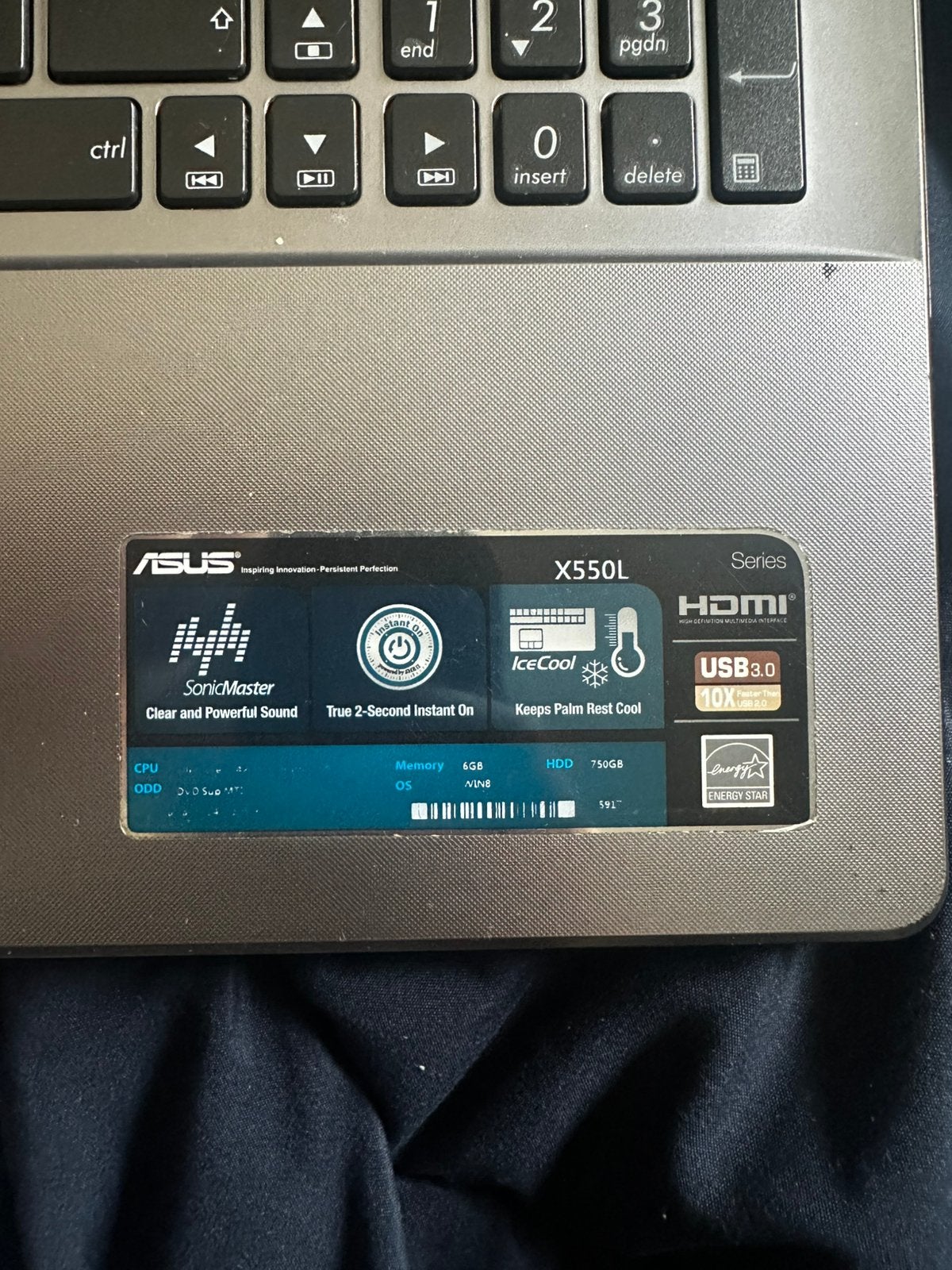 Laptop ASUS, Ophalen, Gebruikt, Laptop