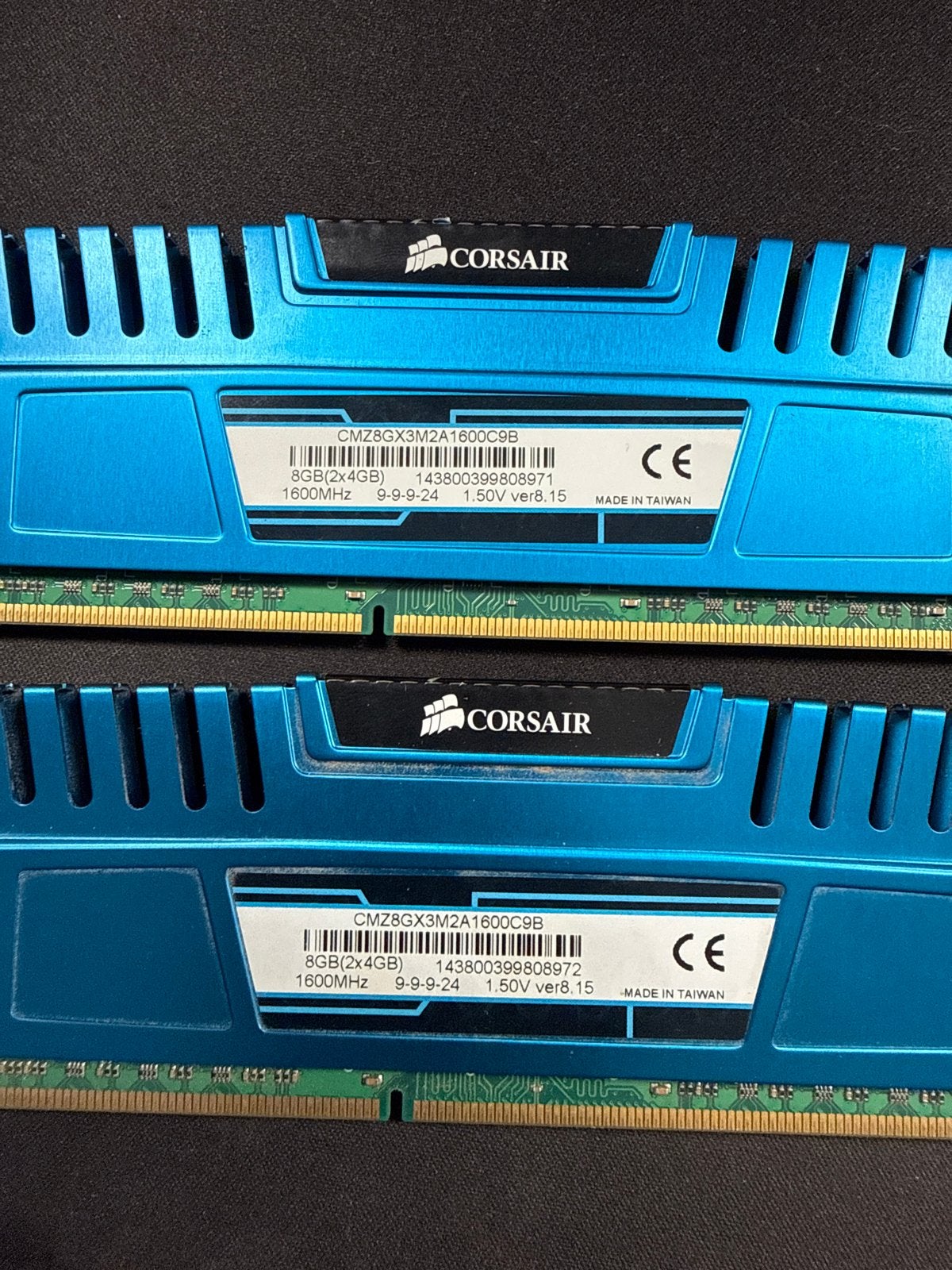 Corsair Vengeance DDR3 RAM 8GB (2x4GB) 1600MHz, Computers en Software, Server, 8 GB, DDR3, Ophalen of Verzenden
