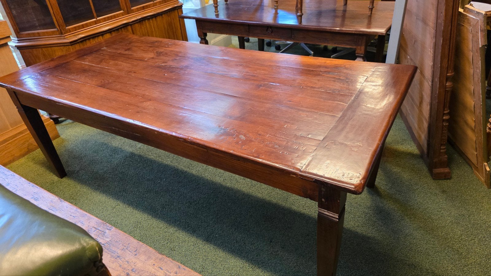 Antieke Franse boeren eetkamertafel 2,20 m lang, Ophalen
