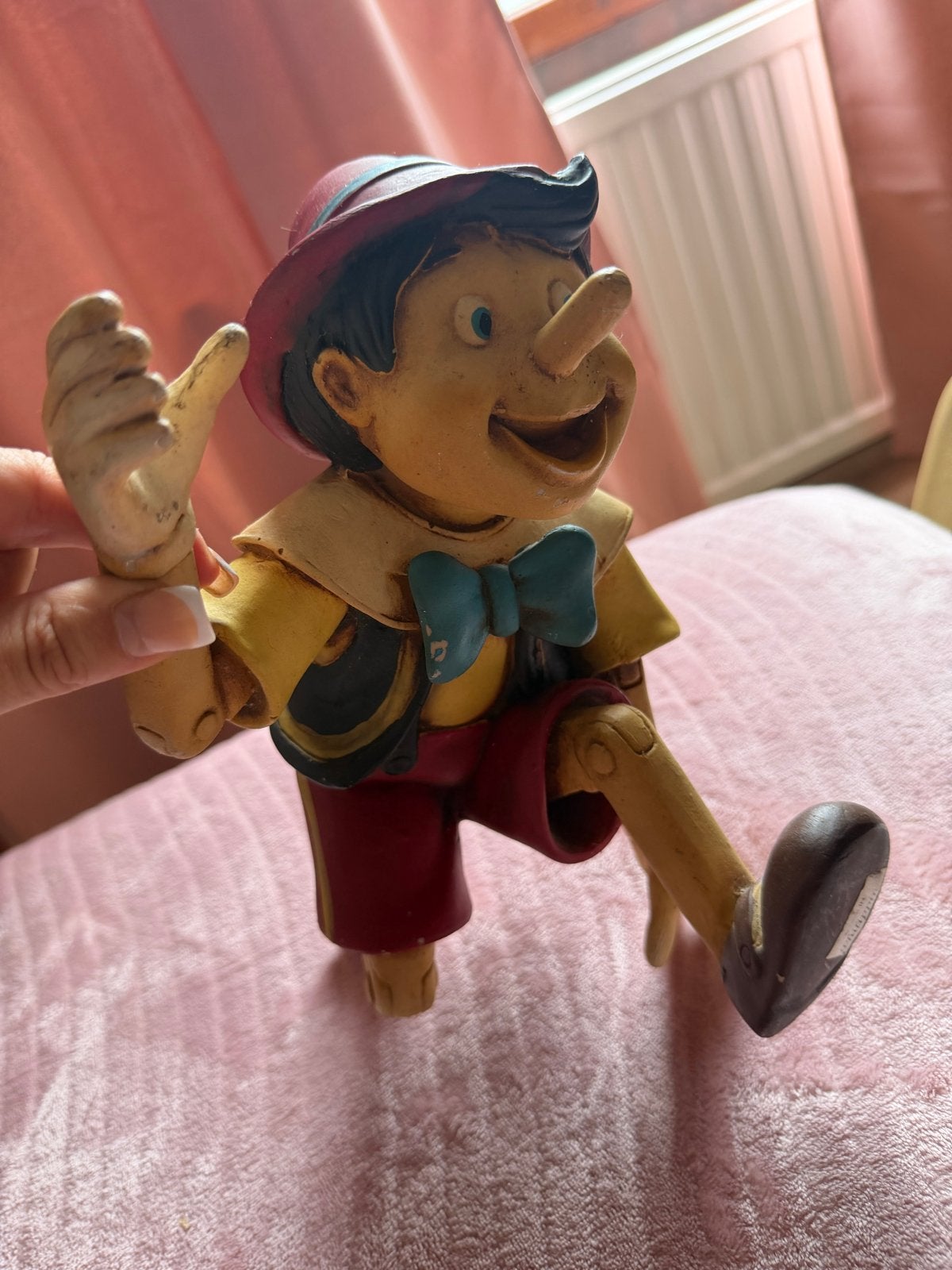 Vintage Pinokkio en Japie Krekel beeldjes, Ophalen of Verzenden, Gebruikt