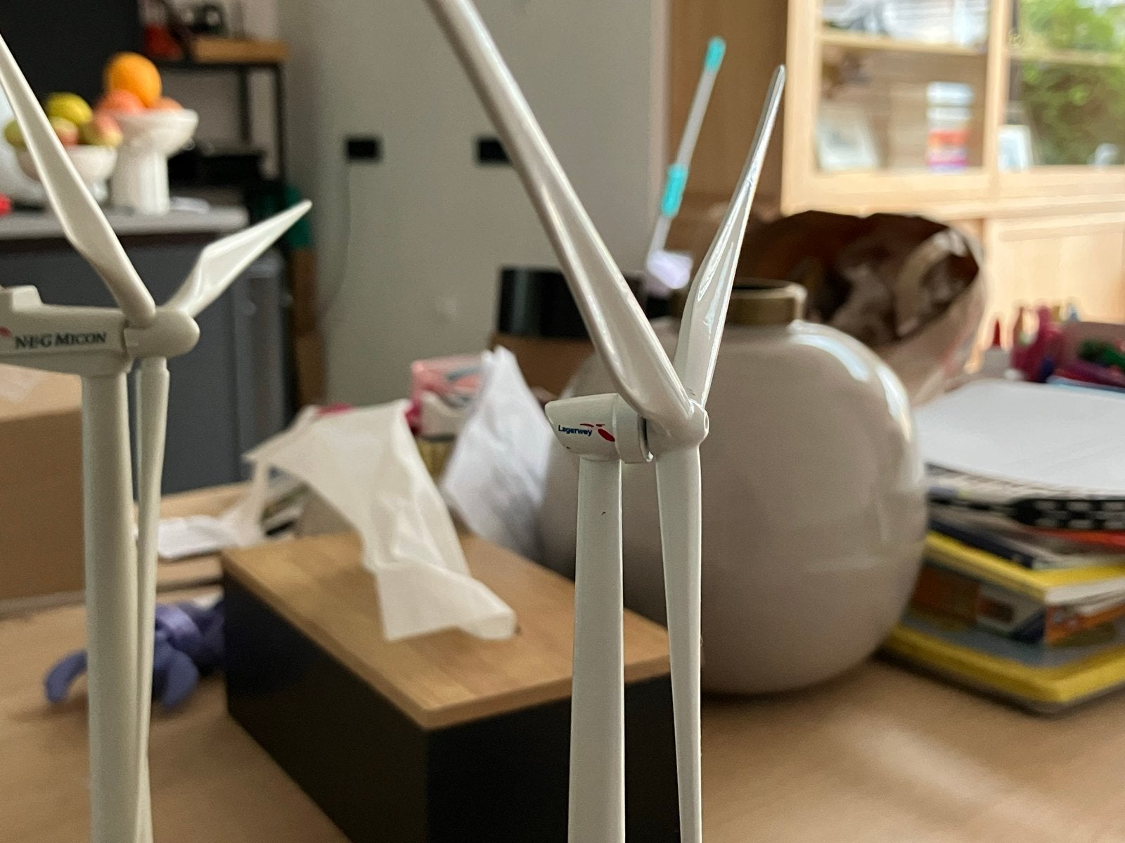 Lagerwey Windmolen Schaalmodel van Metaal, Verzenden, Zo goed als nieuw