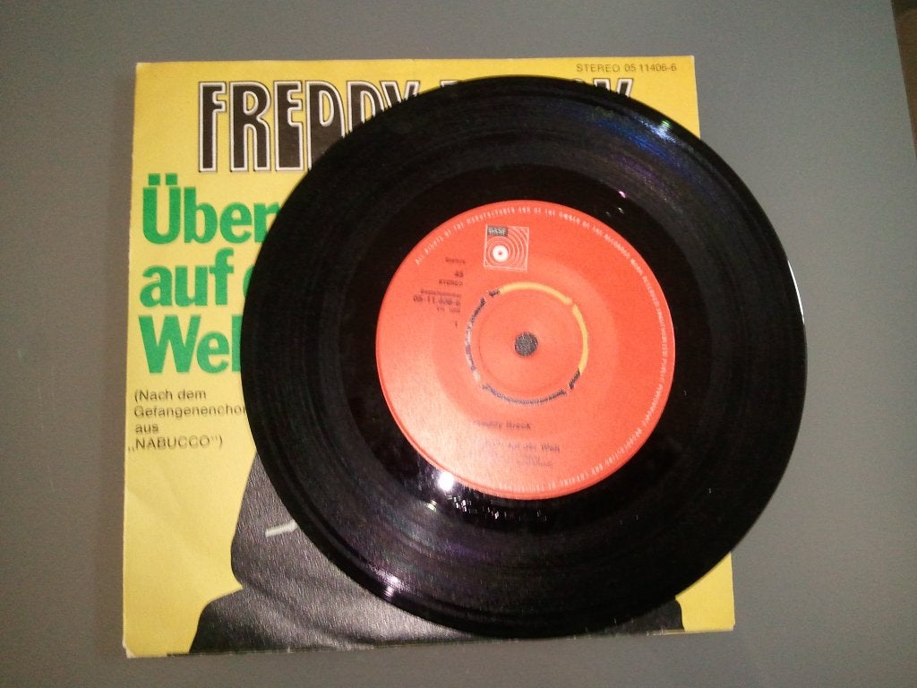 Freddy Breck - Uberall Auf Der Welt, Cd's en Dvd's, 7 inch, Ophalen of Verzenden, Zo goed als nieuw, Pop
