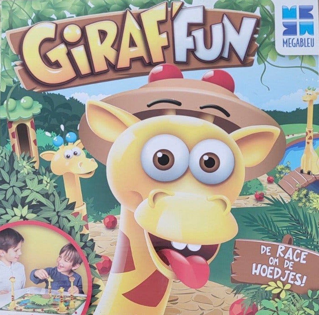 Te koop gezocht !! Giraf fun bordspel, Ophalen, Zo goed als nieuw