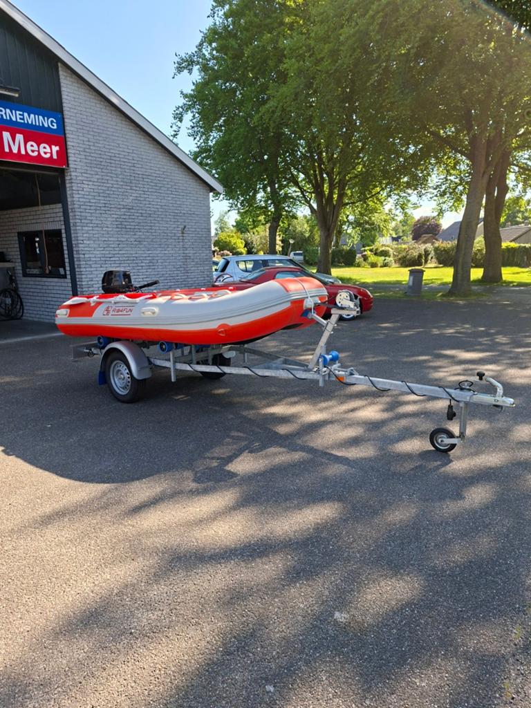 Rib 4 Fun A330 met Tohatsu 6 pk 4 tact en kanteltrailer, Watersport en Boten, Overige merken, 4 m, Ophalen of Verzenden, Zo goed als nieuw