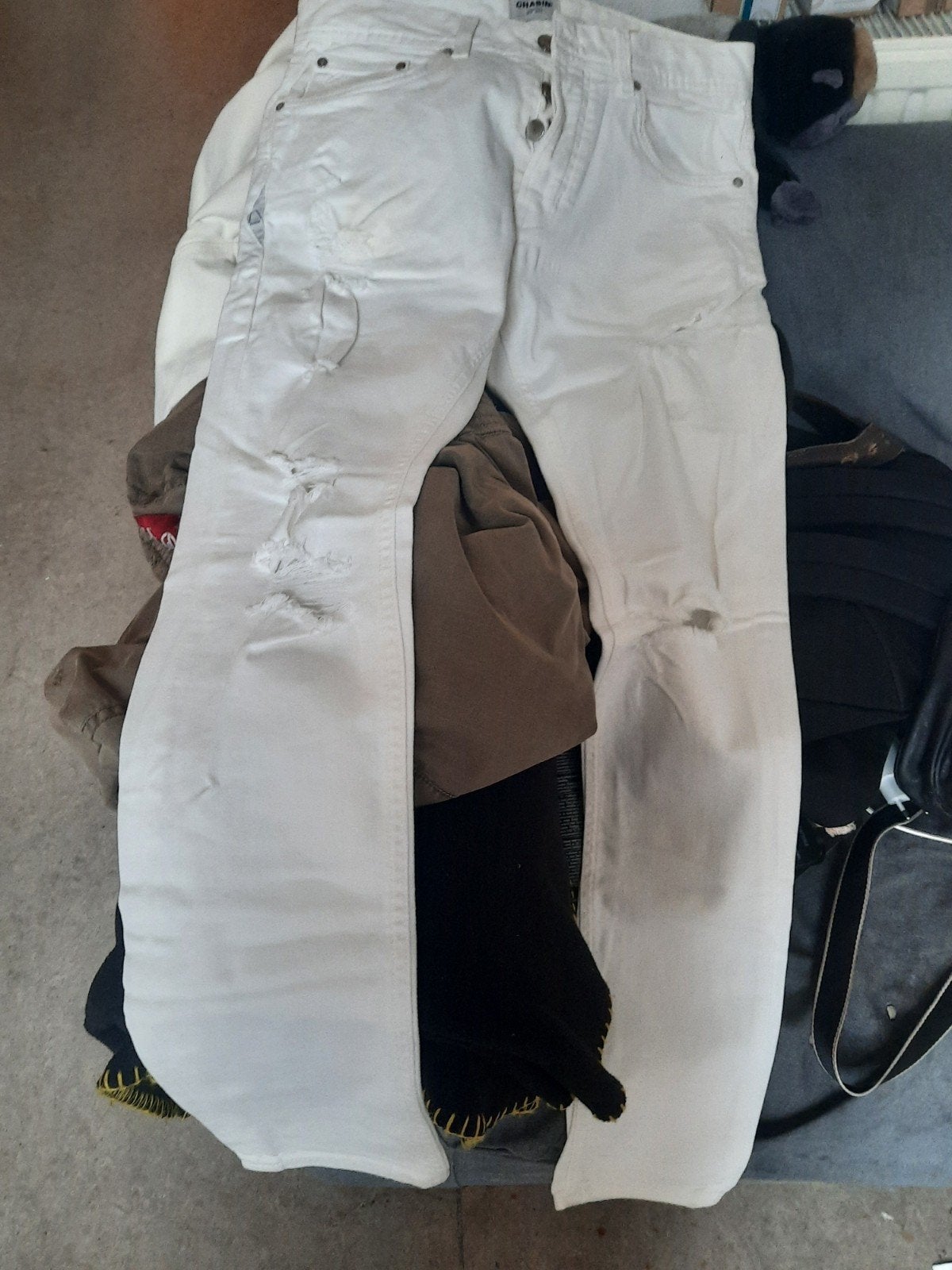 Chasin' EGO Slim Fit Jeans - Witte Spijkerbroek, Chasin', Wit, Nieuw, W32 (confectie 46) of kleiner