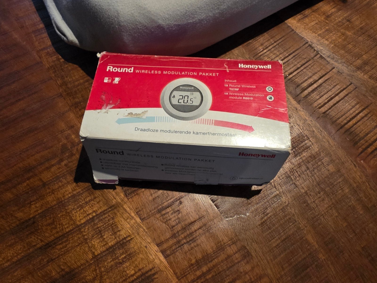Honeywell Home Draadloze Thermostaat - Round Wireless, Doe-het-zelf en Verbouw, Thermostaten, Ophalen of Verzenden