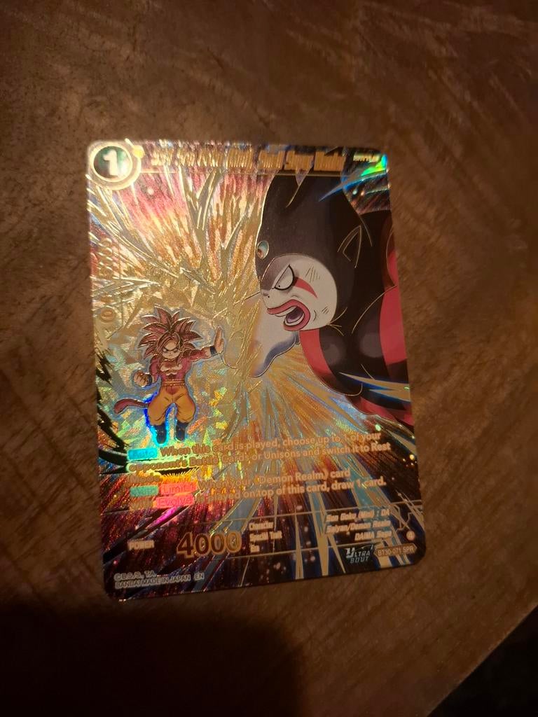 SS4 Son Goku (Mini), Small Super Warrior (SPR) - Three Glori, Ophalen of Verzenden, Zo goed als nieuw