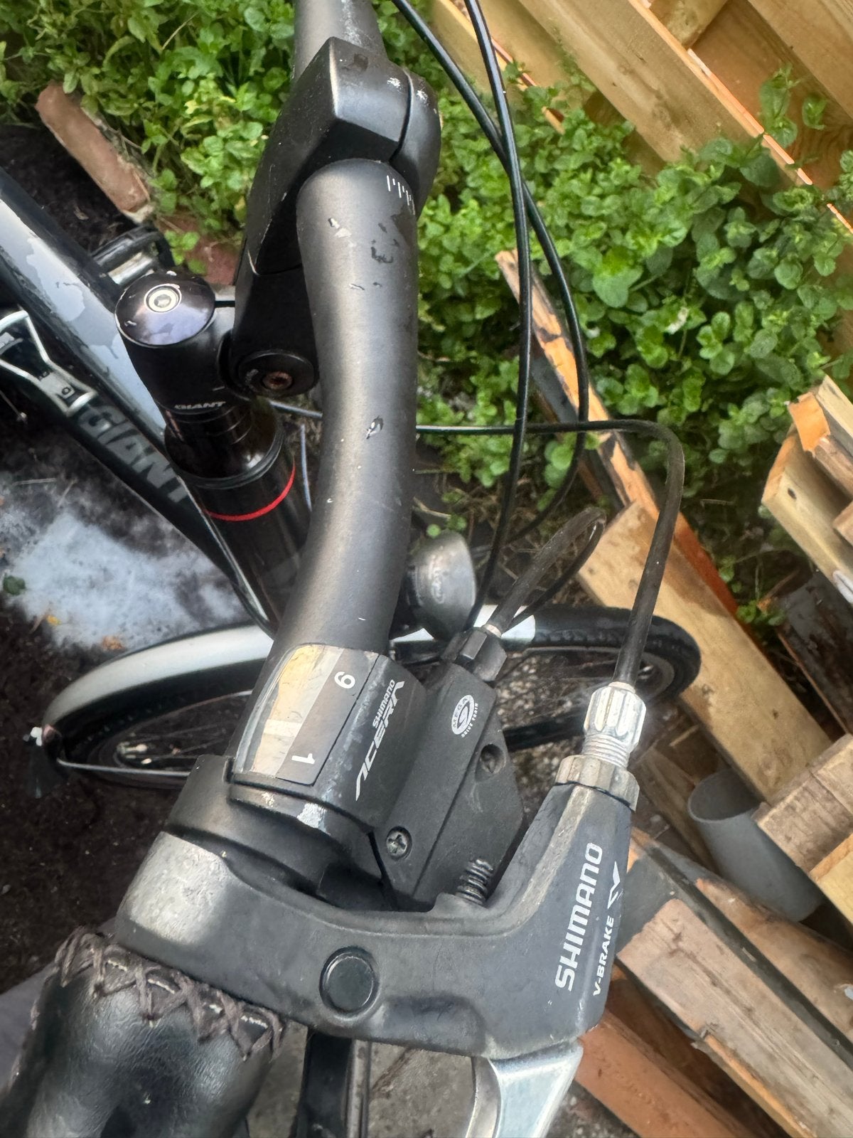 Giant fiets met versnellingen en bagagedrager, Ophalen, Gebruikt, Velgrem, Versnellingen