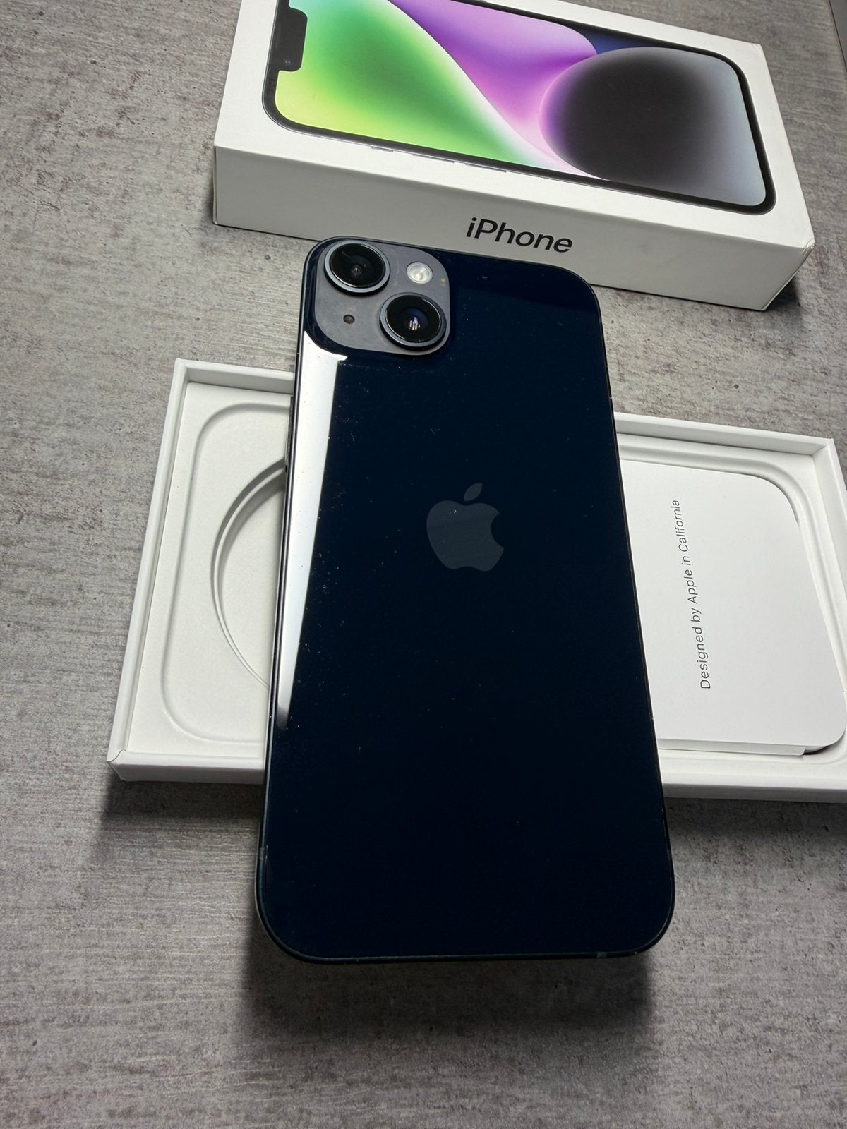  Apple iphone 14 Midnight 256GB Batterij 100%, 256 GB, Apple, Apple, Zwart