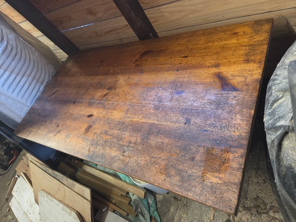 Gratis: klustafel (hout), Ophalen, Gebruikt, 100 tot 150 cm, 50 tot 100 cm