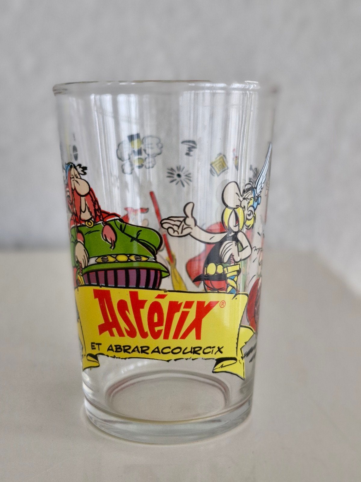 Glas Asterix en Obelix, Ophalen of Verzenden, Zo goed als nieuw, Borrel- of Shotglas