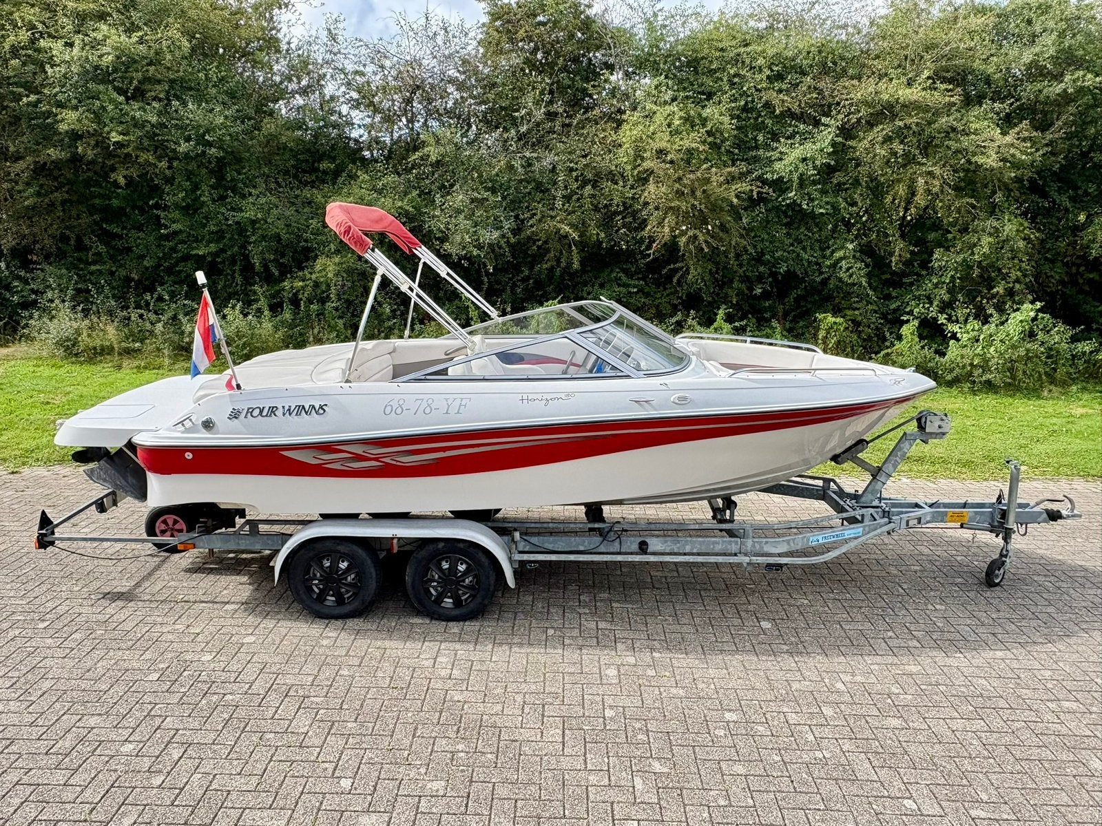 ✅ Four winns Horizon 180 / Volvo Penta 4.3L GI V6 + Trailer, Watersport en Boten, Ophalen, Gebruikt, Binnenboordmotor, Bayliner