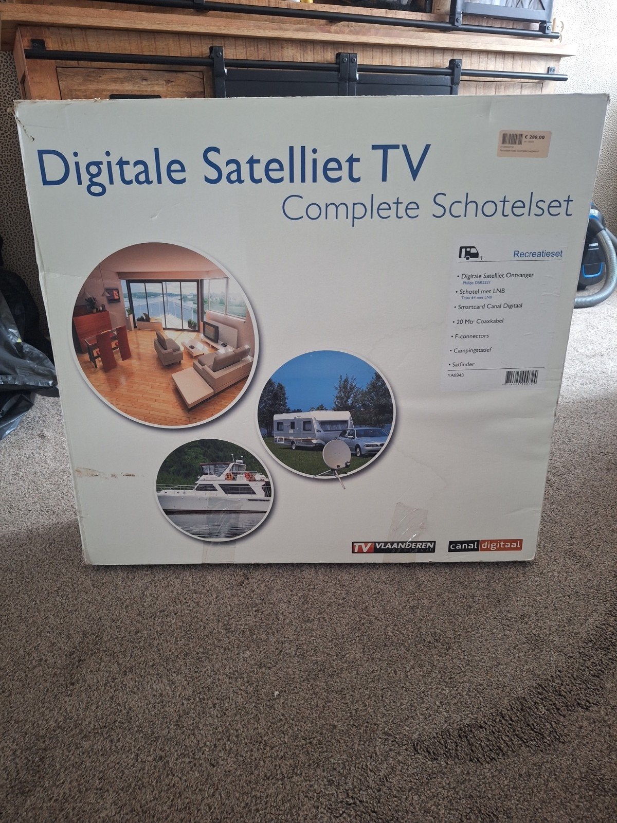 schotelantenne, Ophalen, Gebruikt