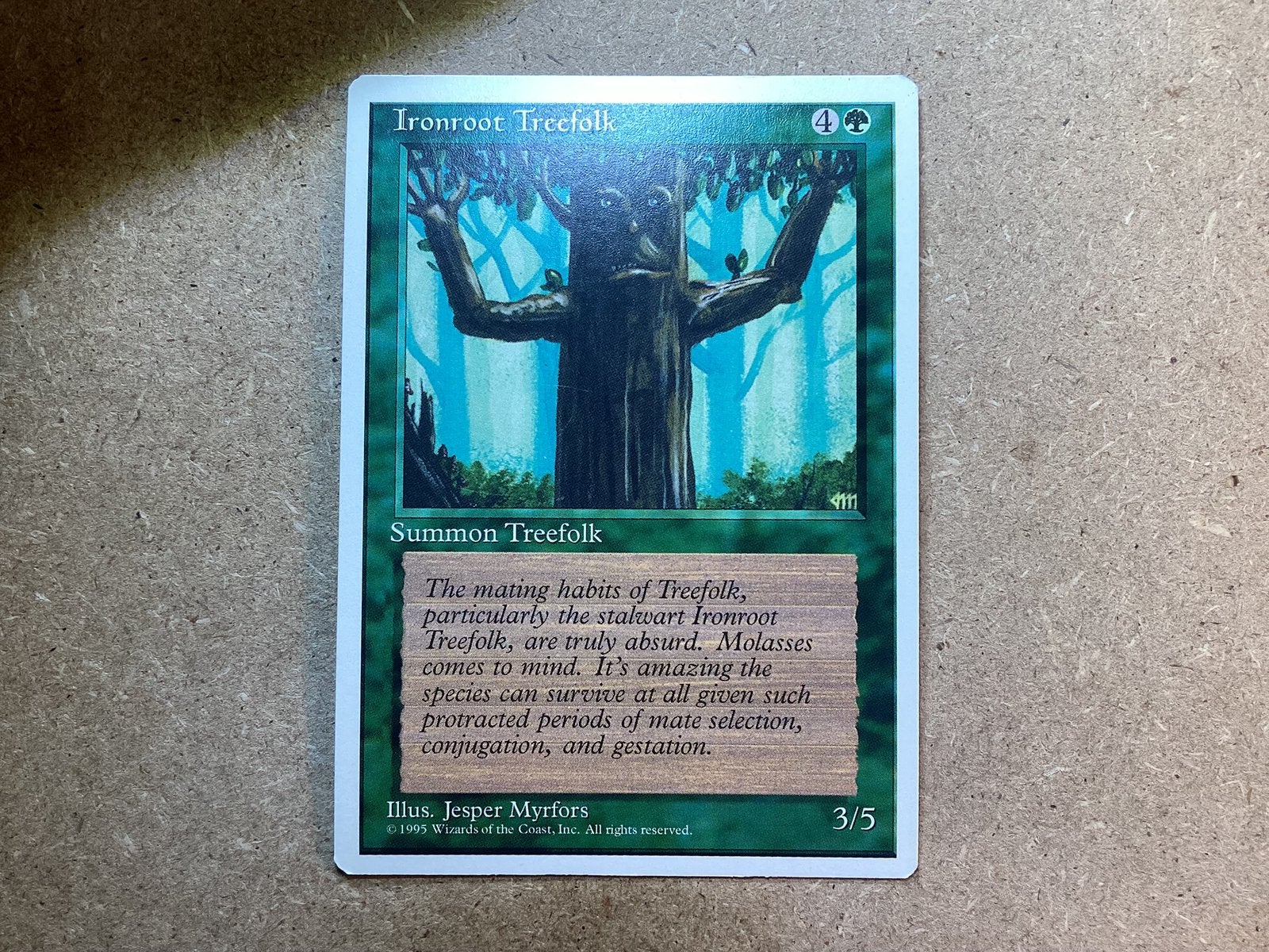 1x Ironroot Treefolk (Excellent), Ophalen of Verzenden, Zo goed als nieuw, Losse kaart