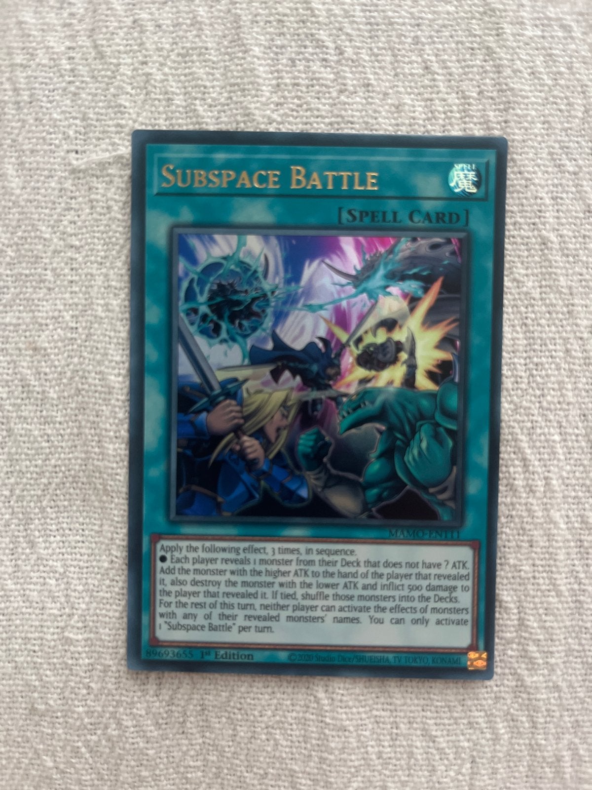Yu-Gi-Oh! Subspace Battle - Magnificent Monsters - Mint, Ophalen, Nieuw, Losse kaart, Foil