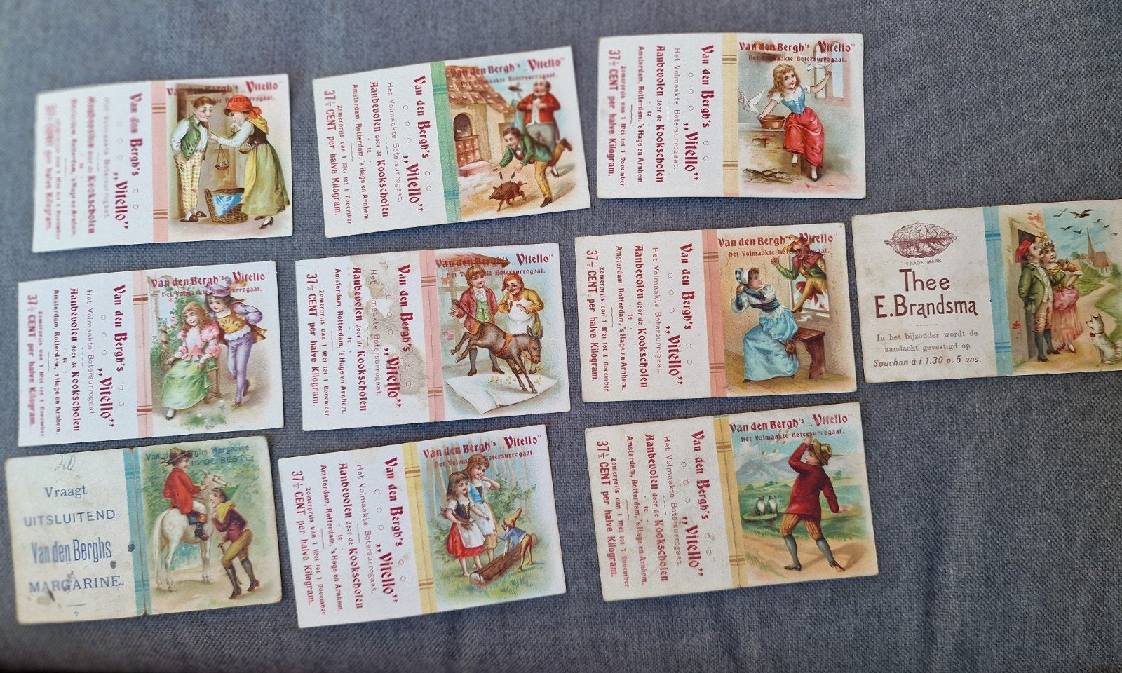 Oude reclamekaarten / sprookjeskaarten (jaren '20-'30), Ophalen of Verzenden, Gebruikt