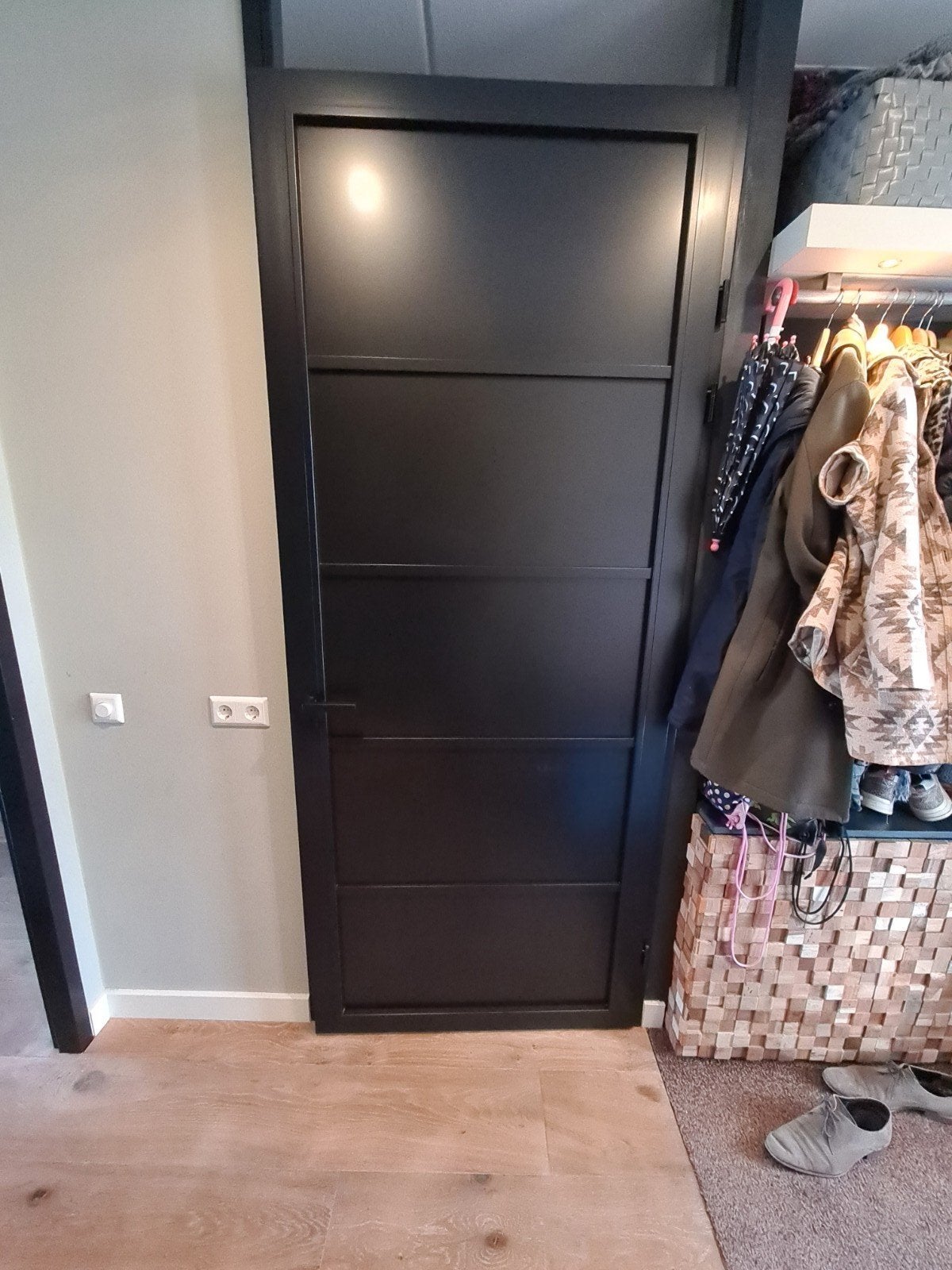 Binnendeur Cando Birmingham zwart, Ophalen, Nieuw, Binnendeur, 200 tot 215 cm