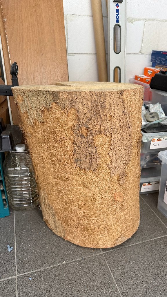 Massief Eiken Boomstam / Wood Cookie  (5 jaar gedroogd), Doe-het-zelf en Verbouw, Hout en Planken, Ophalen, Eiken, Overige typen