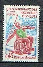 Centraal Afrikaanse Rep.  1970 Jeugd WK Rolstoel speerwerpen, Verzenden, Postfris, Sport