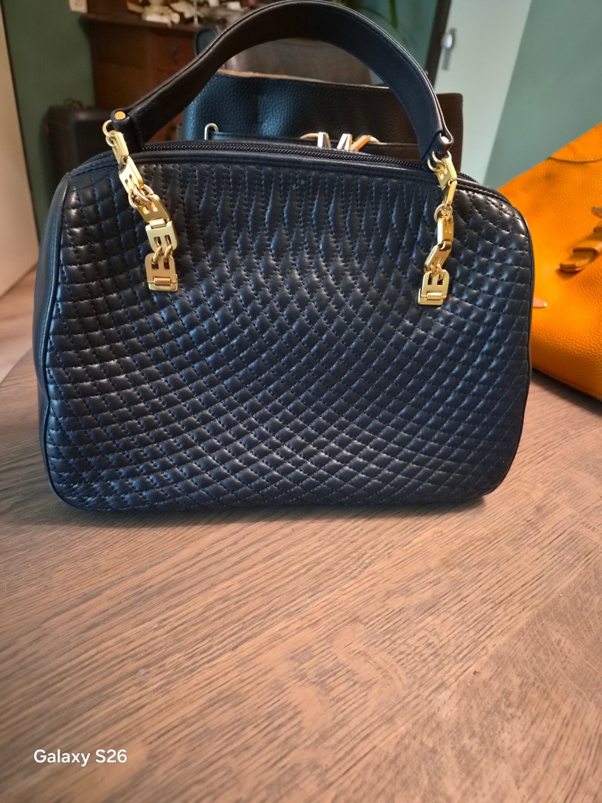 bally black leather handbag, Ophalen of Verzenden, Zo goed als nieuw, Zwart, Handtas