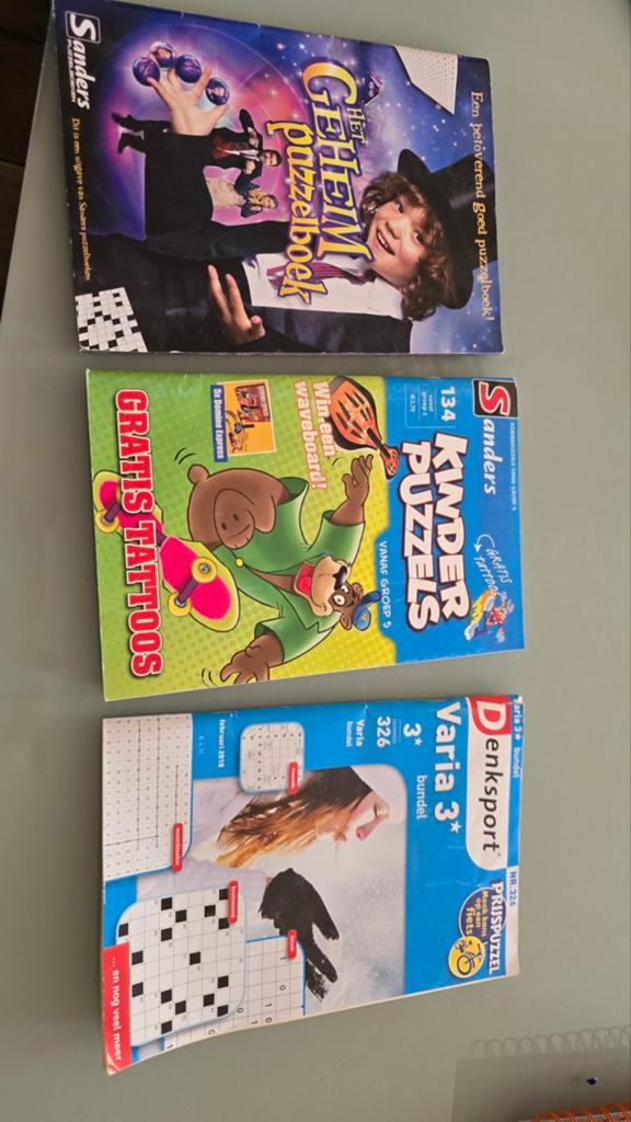 Denksport Sanders & Varia 3 Bundel, 3 puzzelboeken, nieuw, Ophalen of Verzenden, Nieuw