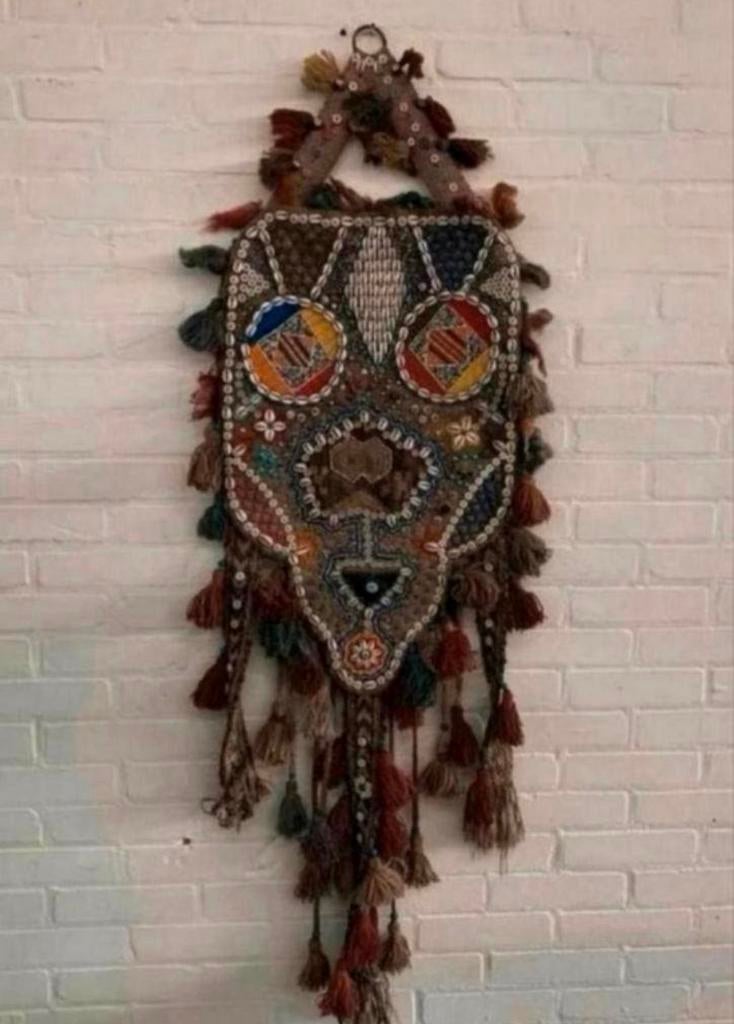 Vintage Boho Wandkleed wanddecoratie Ibiza stijl 150 x 60 cm, Ophalen of Verzenden, Zo goed als nieuw