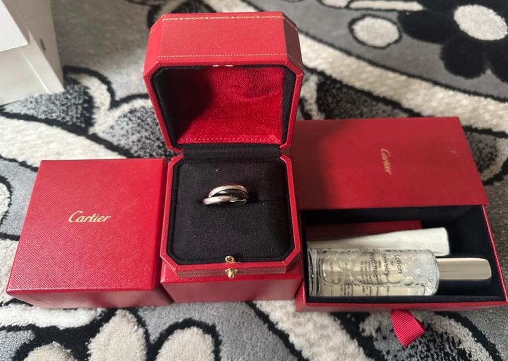 CARTIER TRINITY CLASSIC RING ORIGINEEL MET BON, 20 of groter, Nieuw, Ophalen of Verzenden, Dame of Heer