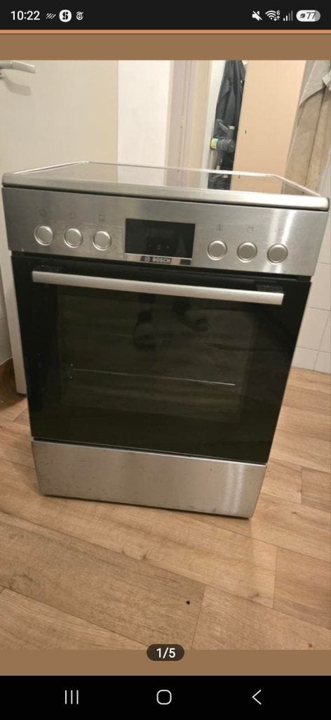 BOSCH HKR39C250 - Fornuis - Keramisch - 3-fasen (Perilex), Ophalen, Keramisch, Nieuw, 4 kookzones