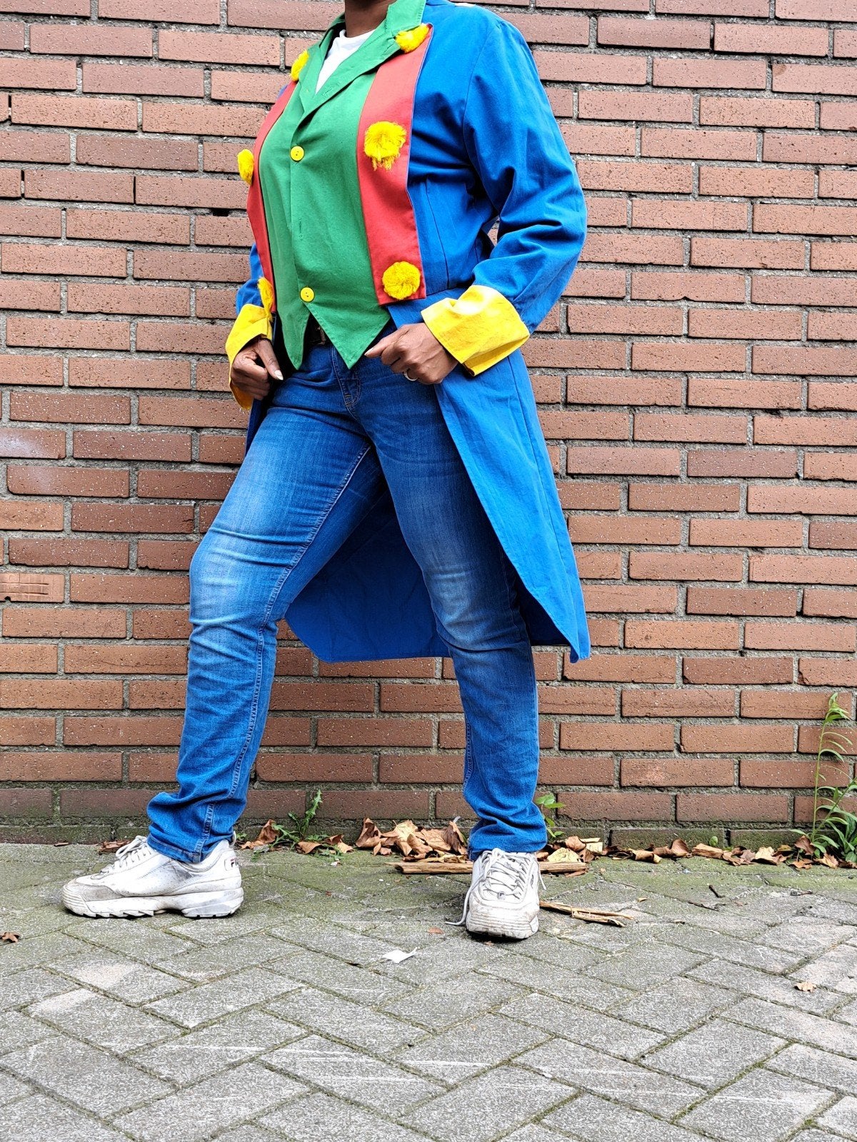 Clownsslipjas maat L, Ophalen, Gedragen